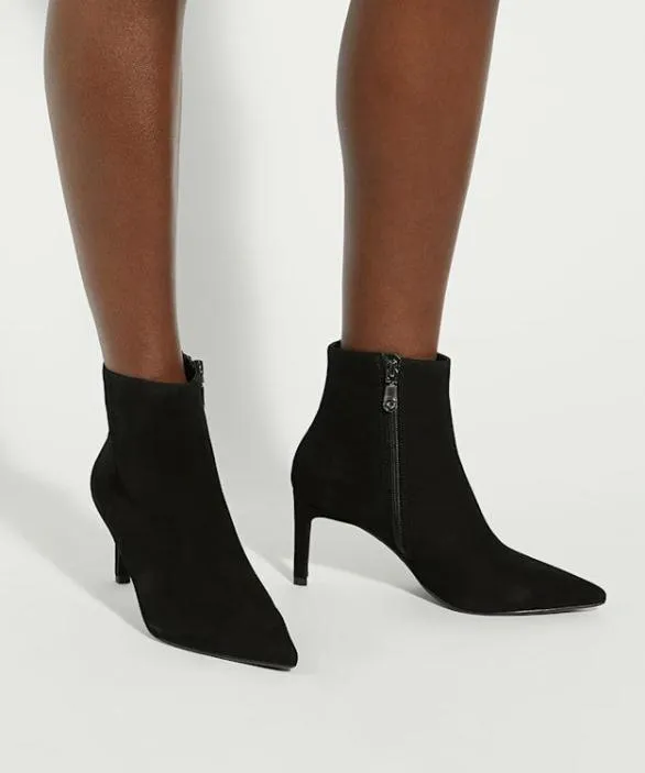 Dune London Black Boots Women Obsessively Black High Heel Ankle Boots Black