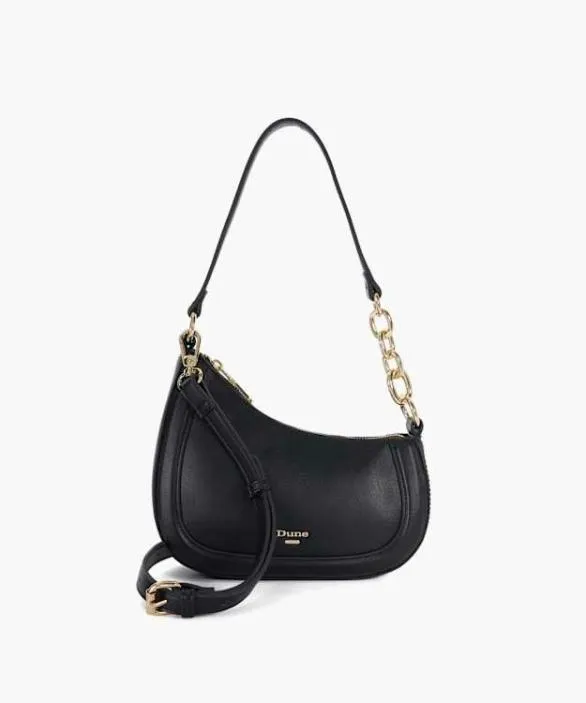 Dune London Black Handbags Women Direction Black Asymmetric Chain Detail Shoulder Bag Black Dune London Black Handbags Women Direction Black Asymmetric Chain Detail Shoulder Bag Black