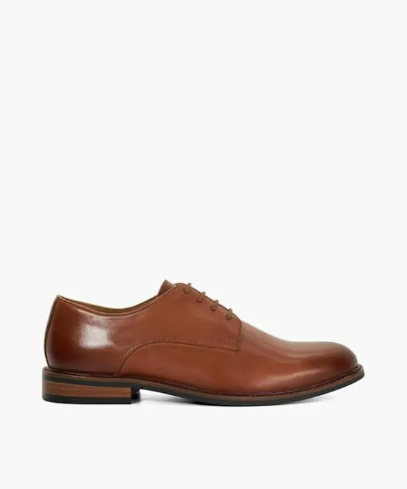 Dune London Brown Shoes Men Sethel Tan Lace Up Formal Shoes Brown