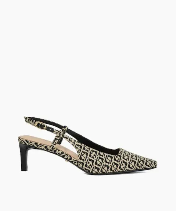 Dune London Court Shoes Women Dancing Black Slingback Court Shoes Blackwhite