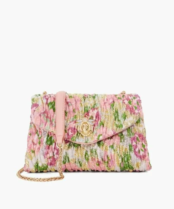Dune London Handbags Women Darling Pink Quilted Floral Cross Body Bag Multi