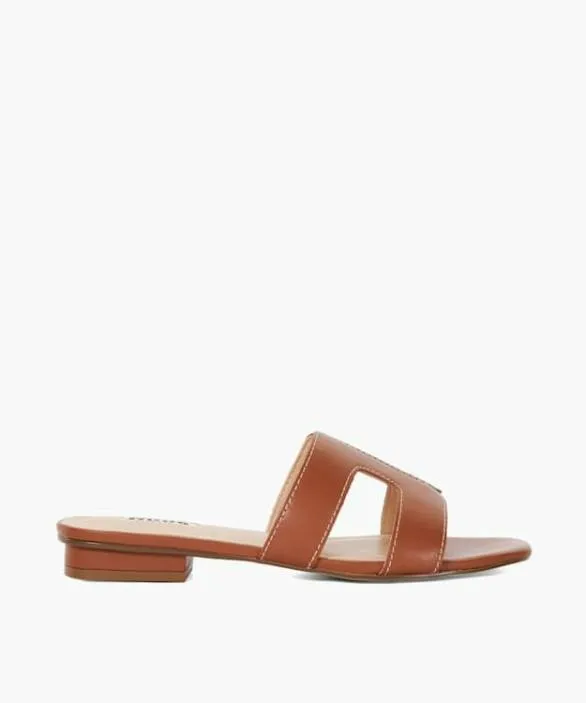 Dune London Loupe Sandals Women Loupe Tan Smart Slider Sandals Brown