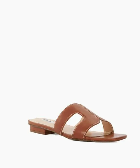 Dune London Loupe Sandals Women Loupe Tan Smart Slider Sandals Brown