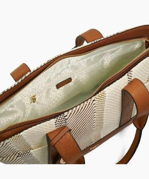 Dune London Tote Bags Women Dayze Tan Logo Tote With Removable Mirror Charm Brown