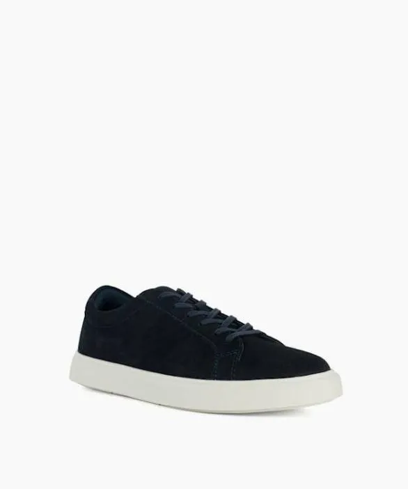Dune London Trainers Men Tais Navy Suede Lace Up Shoes Blue