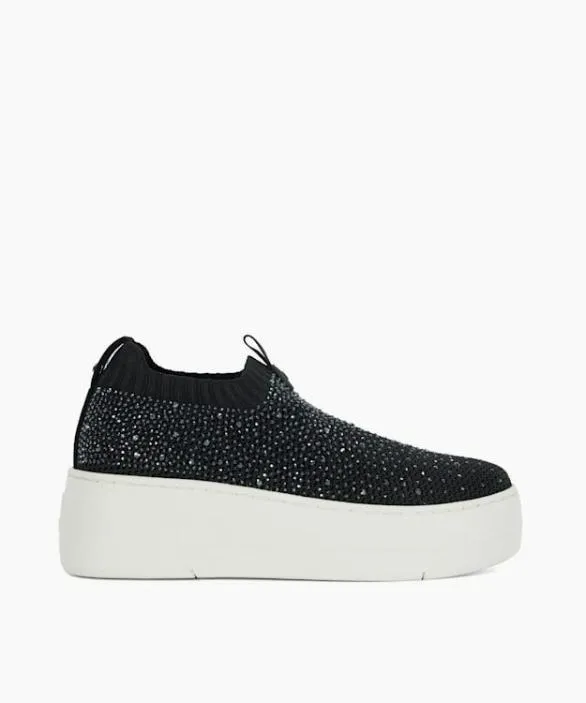 Dune London Trainers Women Elements Black Embellished Flatform Sock Trainers Black Dune London Trainers Women Elements Black Embellished Flatform Sock Trainers Black
