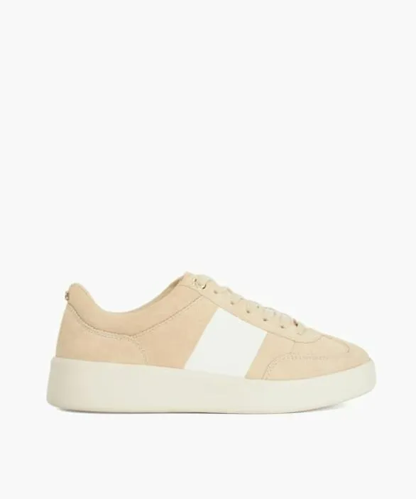 Dune London Trainers Women Enticing Taupe Round Toe Lace Up Trainers Neutral