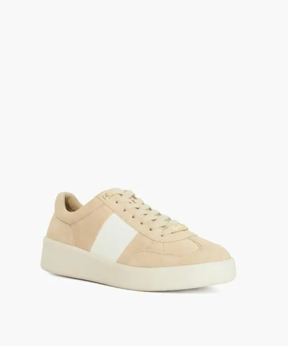 Dune London Trainers Women Enticing Taupe Round Toe Lace Up Trainers Neutral