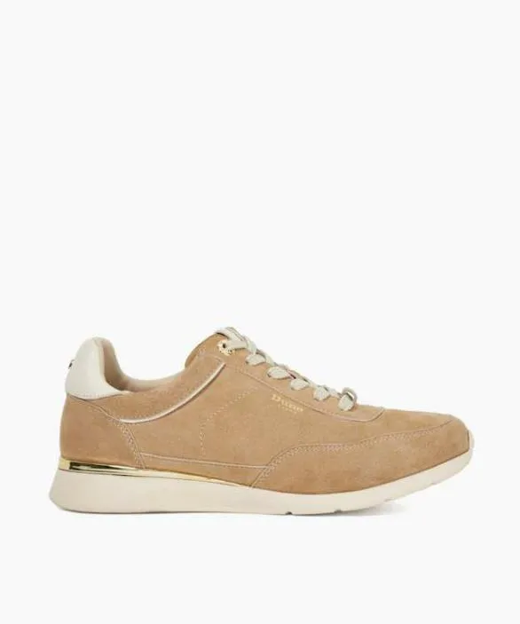 Dune London Trainers Women Entitle Sand Sand Leather LaceUp Runner Neutral