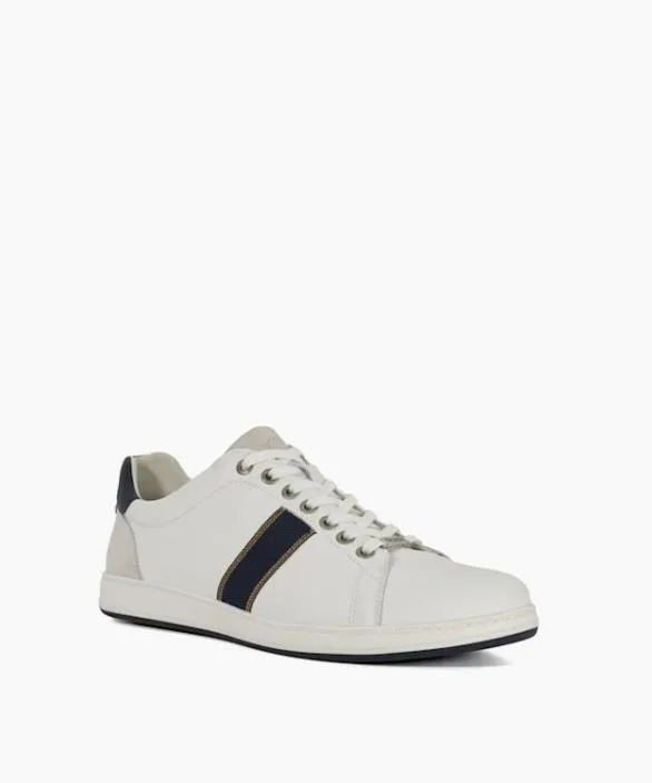 Dune London White Shoes Men Trint White LaceUp Leather Trainers White