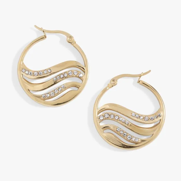 Earrings Women Alex And Ani Waves Of Transformation Hoop Earrings Stainless Steel Gold Earrings Women Alex And Ani Waves Of Transformation Hoop Earrings Stainless Steel Gold