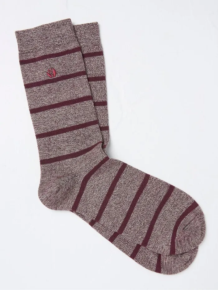 Fat Face 3 For 2 Socks Red Stripe Socks 1 Pack 8211 Men