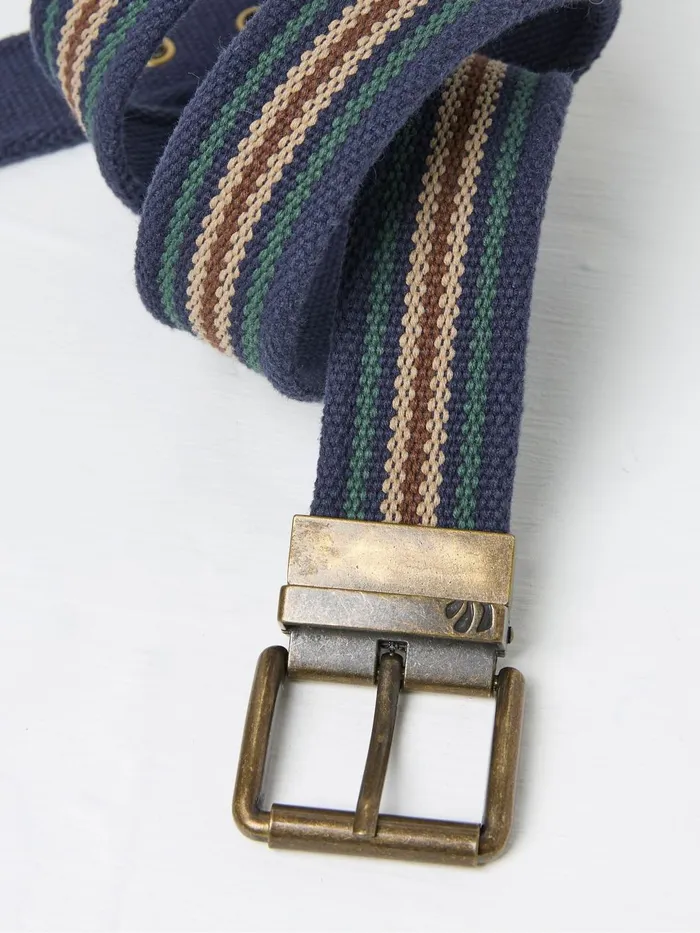 Fat Face Belts Blue Reversible Webbing Belt 8211 Men