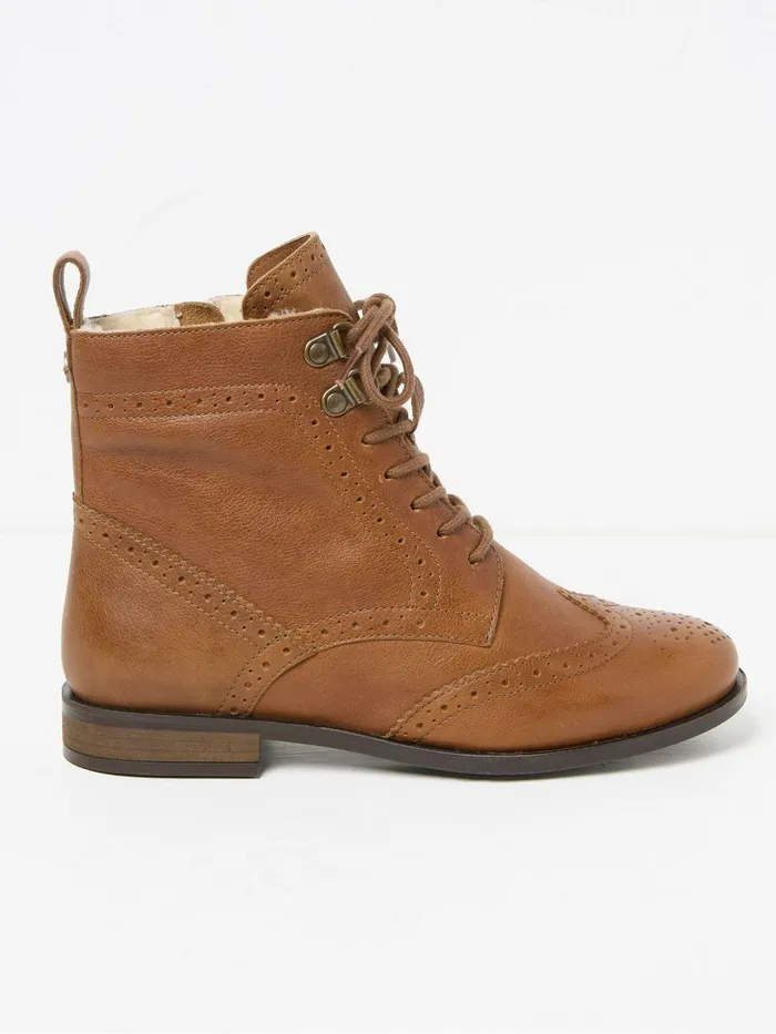 Fat Face Boots Anwen Brown Brogue Ankle Boots 8211 Women