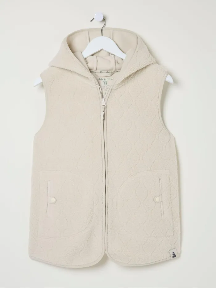 Fat Face Coats and Jackets Estelle Natural Fleece Gilet 8211 Women