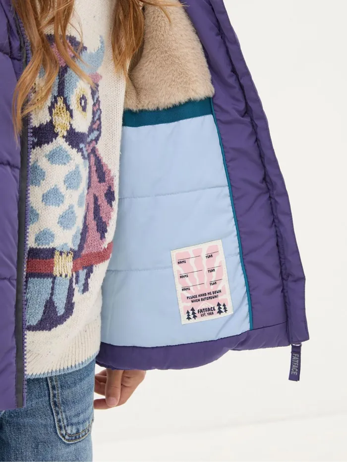 Fat Face Coats and Jackets Everly Purple Padded Jacket 8211 Kids