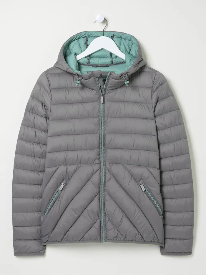 Fat Face Coats and Jackets Garnet Grey Lightweight Puffer Jacket 8211 Women