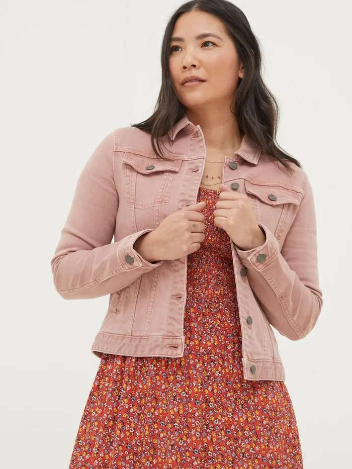 Fat Face Coats and Jackets Tasha Pink Denim Jacket 8211 Women