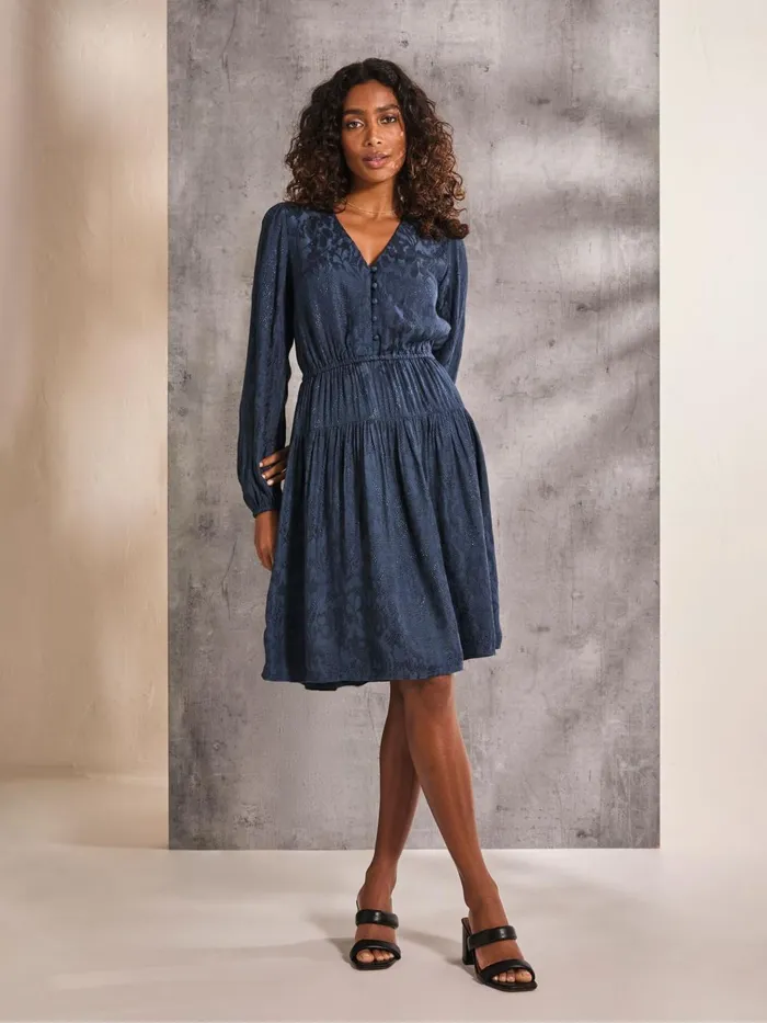 Fat Face Dresses Gail Blue Detail Dress 8211 Women