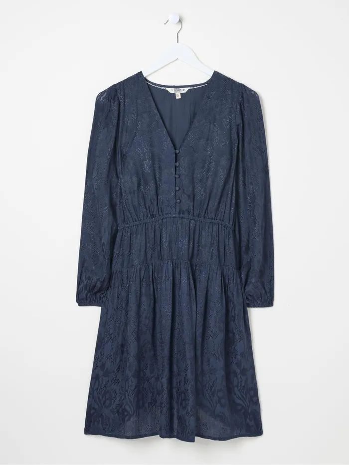 Fat Face Dresses Gail Blue Detail Dress 8211 Women