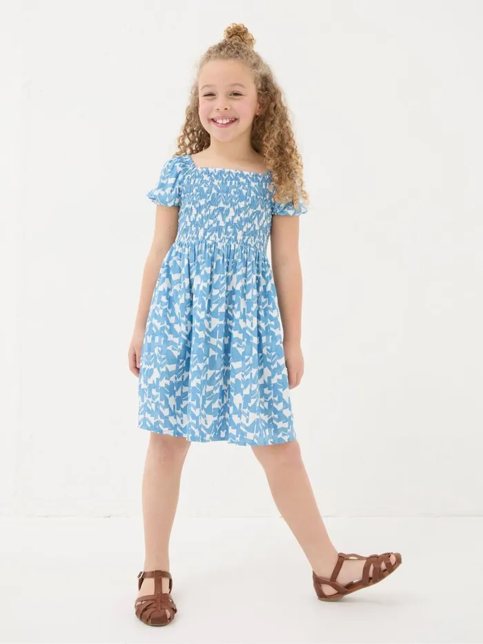 Fat Face Dresses Jocelyn Blue Med Geo Dress 8211 Kids