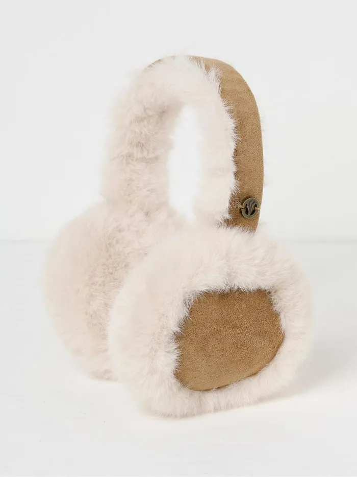 Fat Face Hats Brown Fluffy Earmuffs 8211 Women
