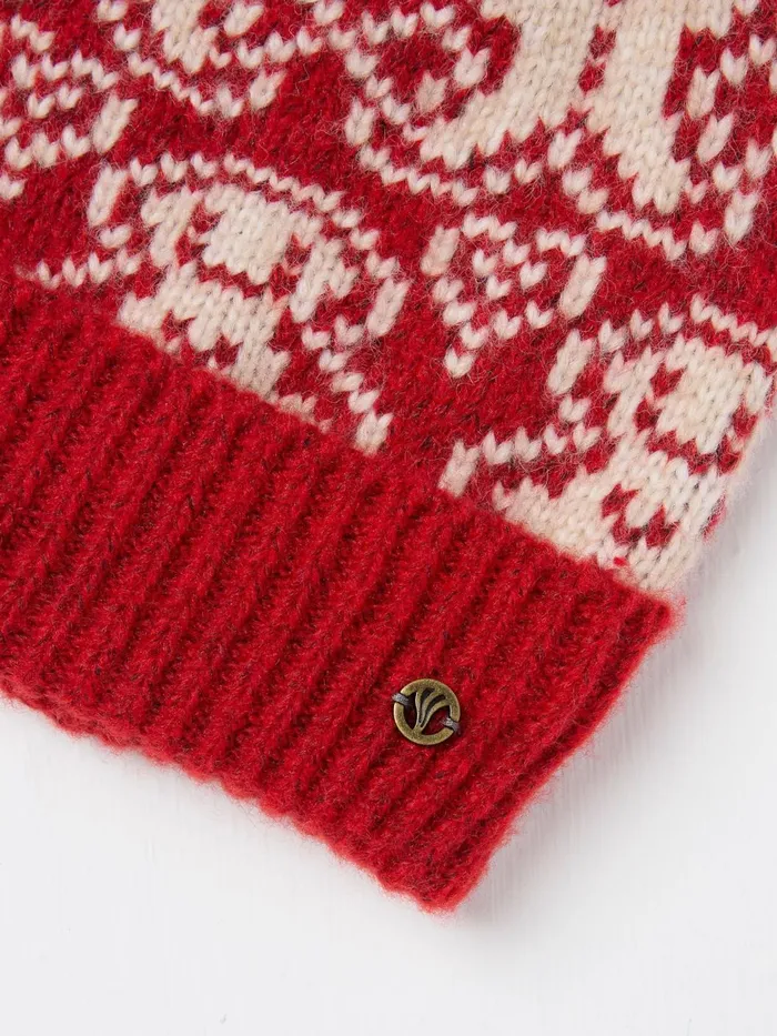 Fat Face Hats Red Ginger Bread Beanie Hat 8211 Women