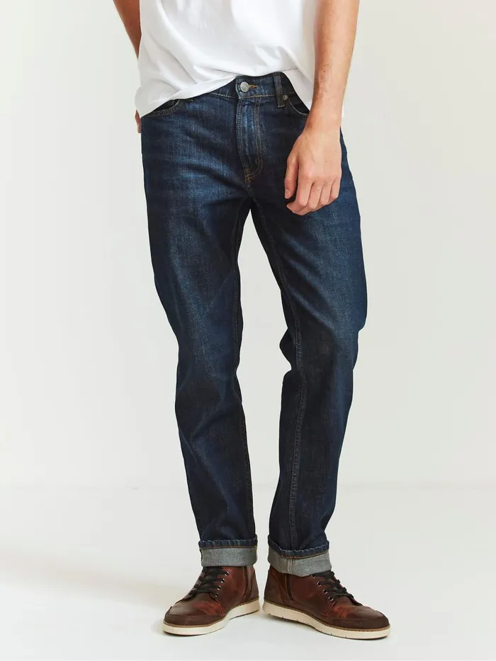Fat Face Jeans Dark Blue Vintage Wash Denim Slim Jeans 8211 Men