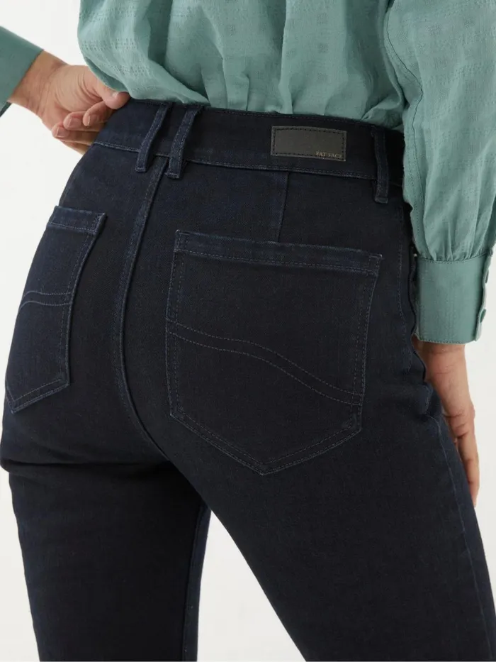 Fat Face Jeans Fly Denim Dark Blue Flare Jeans 8211 Women