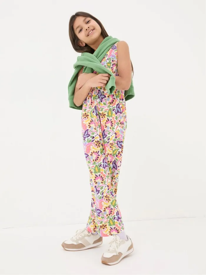 Fat Face Jumpsuits and Playsuits Pink Art Floral Jersey Printed Jumpsuit 8211 Kids Fat Face Jumpsuits and Playsuits Pink Art Floral Jersey Printed Jumpsuit 8211 Kids