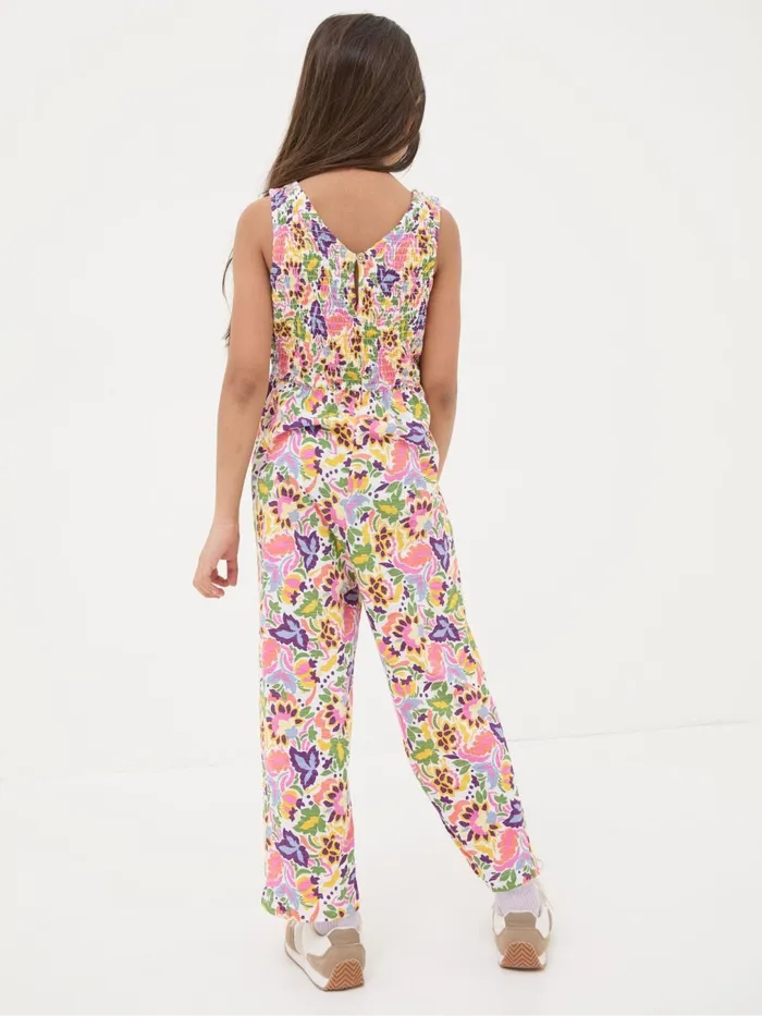 Fat Face Jumpsuits and Playsuits Pink Art Floral Jersey Printed Jumpsuit 8211 Kids