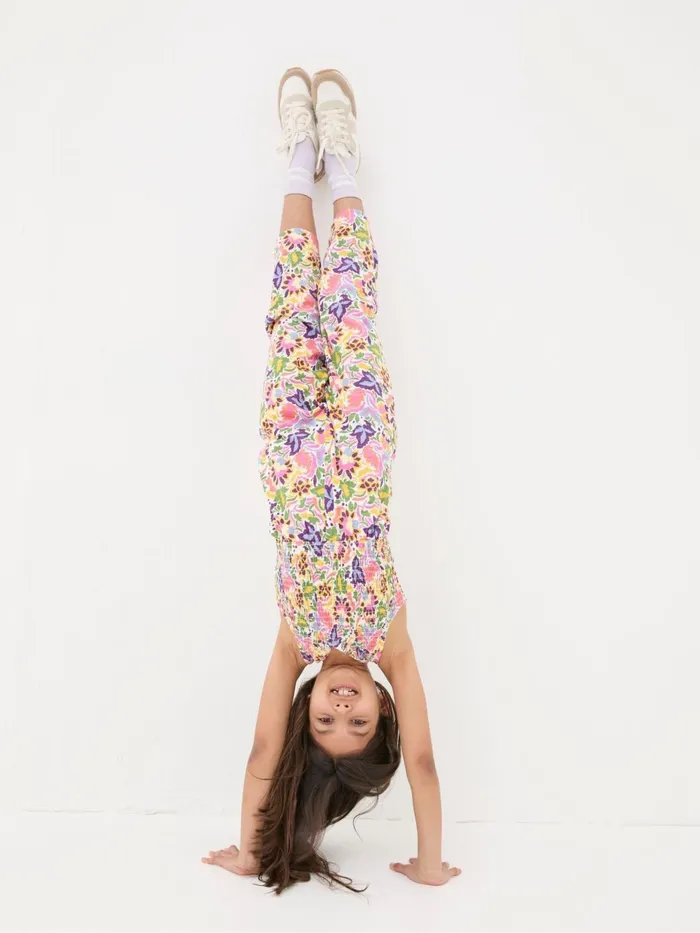 Fat Face Jumpsuits and Playsuits Pink Art Floral Jersey Printed Jumpsuit 8211 Kids
