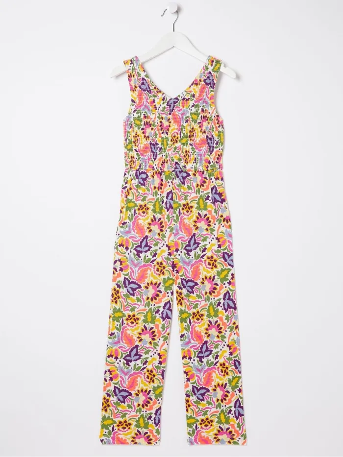 Fat Face Jumpsuits and Playsuits Pink Art Floral Jersey Printed Jumpsuit 8211 Kids