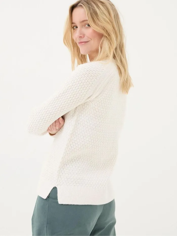 Fat Face Knitwear Ella Ivory Textured Jumper 8211 Women