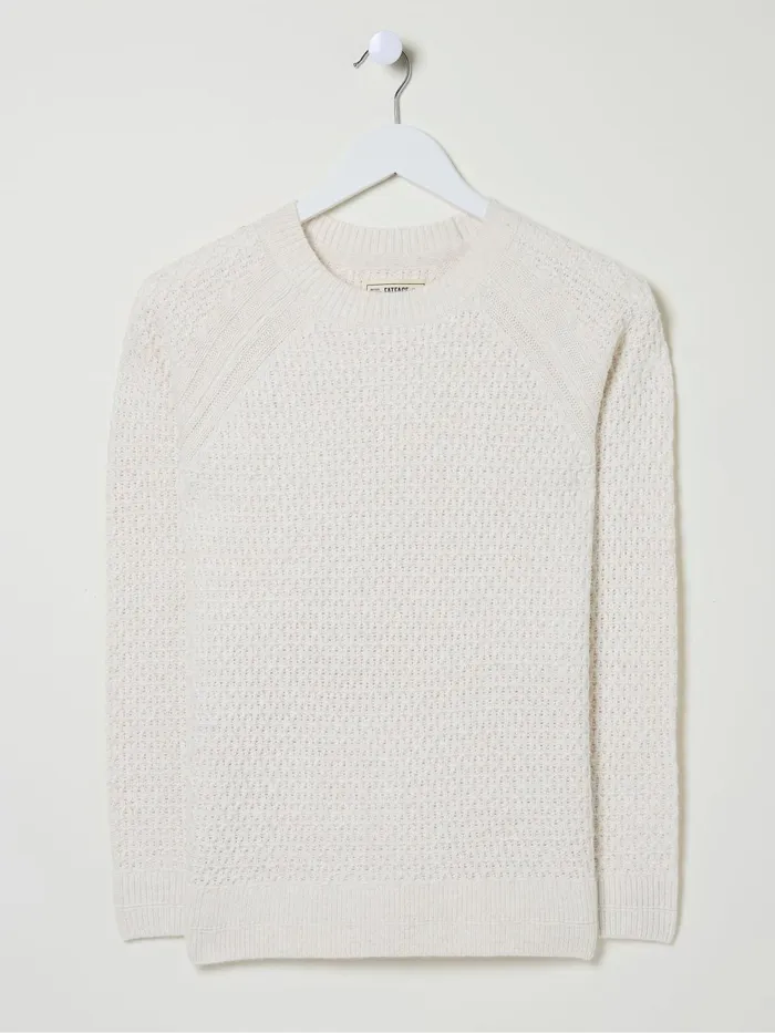 Fat Face Knitwear Ella Ivory Textured Jumper 8211 Women