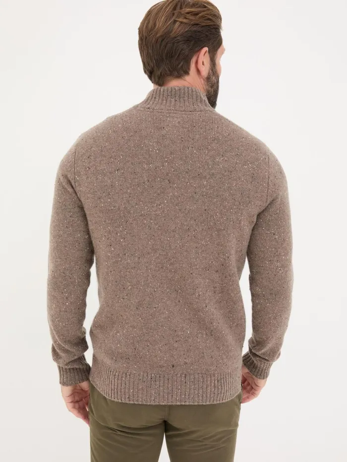 Fat Face Knitwear Natural Lambswool Half Neck Jumper 8211 Men
