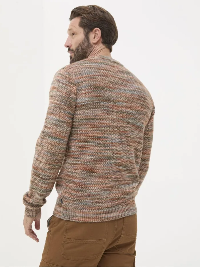 Fat Face Knitwear Orange Ombre Crew Neck Jumper 8211 Men