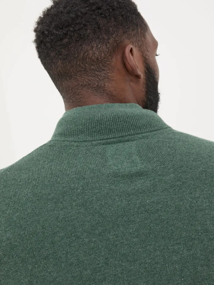 Fat Face Knitwear Rye Dark Green HalfNeck 8211 Men