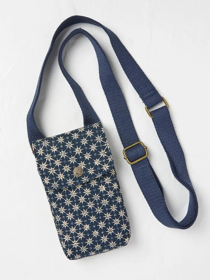 Fat Face Phone Bags Blue Canvas Phone Bag 8211 Women