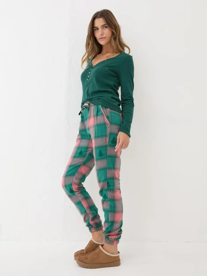Fat Face Pyjamas and Nightwear Cora Green Christmas Tree Jacquard Pyjama Bottoms 8211 Women Fat Face Pyjamas and Nightwear Cora Green Christmas Tree Jacquard Pyjama Bottoms 8211 Women