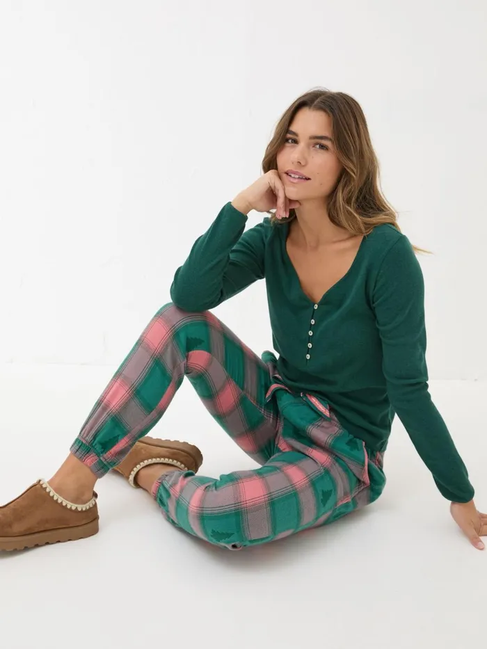 Fat Face Pyjamas and Nightwear Cora Green Christmas Tree Jacquard Pyjama Bottoms 8211 Women Fat Face Pyjamas and Nightwear Cora Green Christmas Tree Jacquard Pyjama Bottoms 8211 Women