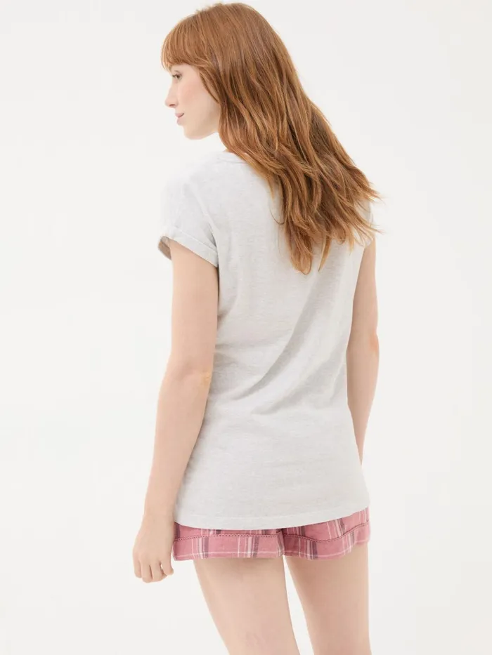 Fat Face Pyjamas and Nightwear Grey Bearly Awake 100 Cotton TShirt 8211 Women Fat Face Pyjamas and Nightwear Grey Bearly Awake 100 Cotton TShirt 8211 Women