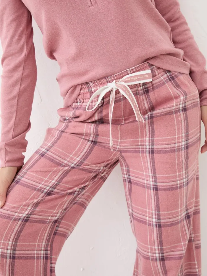 Fat Face Pyjamas and Nightwear Lola Pink Check 100 Cotton Pyjama Bottoms 8211 Women