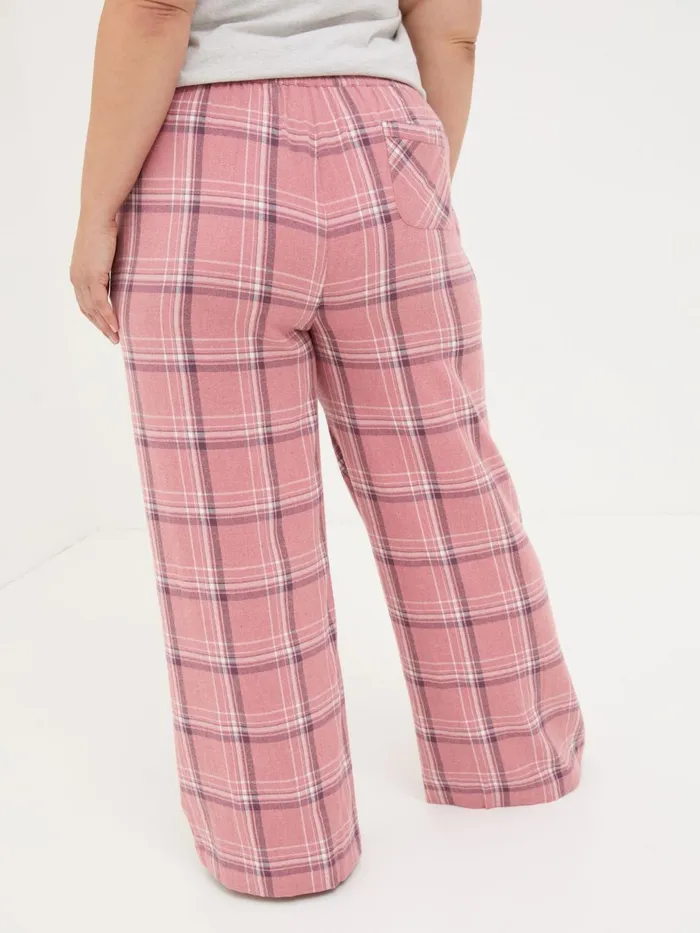Fat Face Pyjamas and Nightwear Lola Pink Check 100 Cotton Pyjama Bottoms 8211 Women