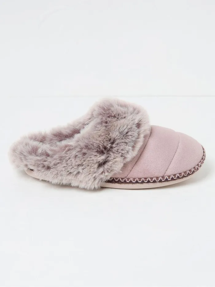 Fat Face Pyjamas and Nightwear Maia Oatmeal Quilted Mule Slippers 8211 Women