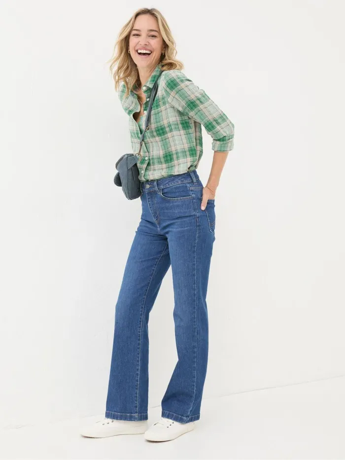 Fat Face Shirts and Blouses Olivia Black Waffle Check Shirt 8211 Women