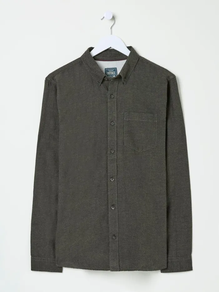 Fat Face Shirts Green Long Sleeve Oxlow Plain 100 Cotton Shirt 8211 Men Fat Face Shirts Green Long Sleeve Oxlow Plain 100 Cotton Shirt 8211 Men