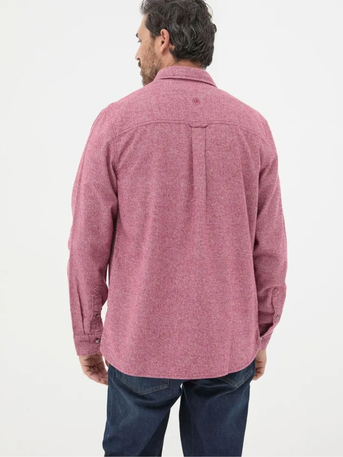 Fat Face Shirts Red Long Sleeve Malton Shirt 8211 Men