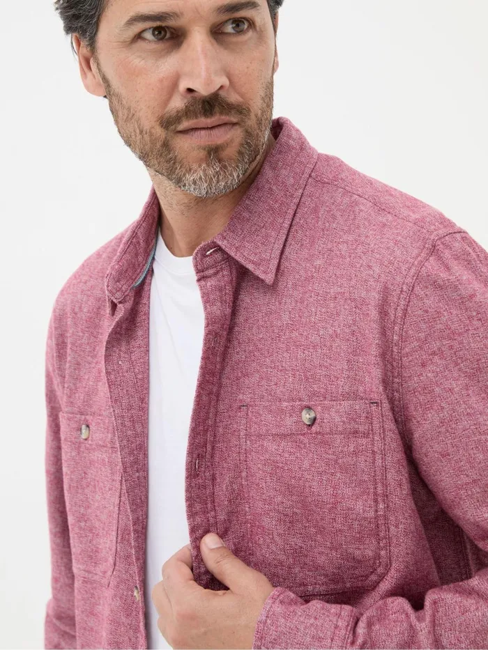 Fat Face Shirts Red Long Sleeve Malton Shirt 8211 Men