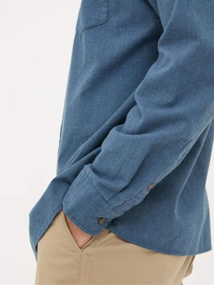 Fat Face Shirts Tadlow Blue Grandad Shirt 8211 Men